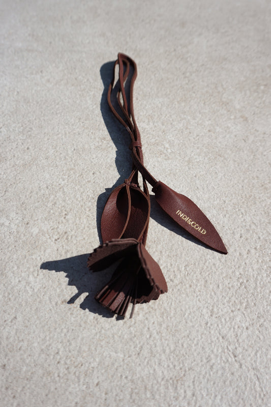 CAMELLIA LEATHER CHARM 2