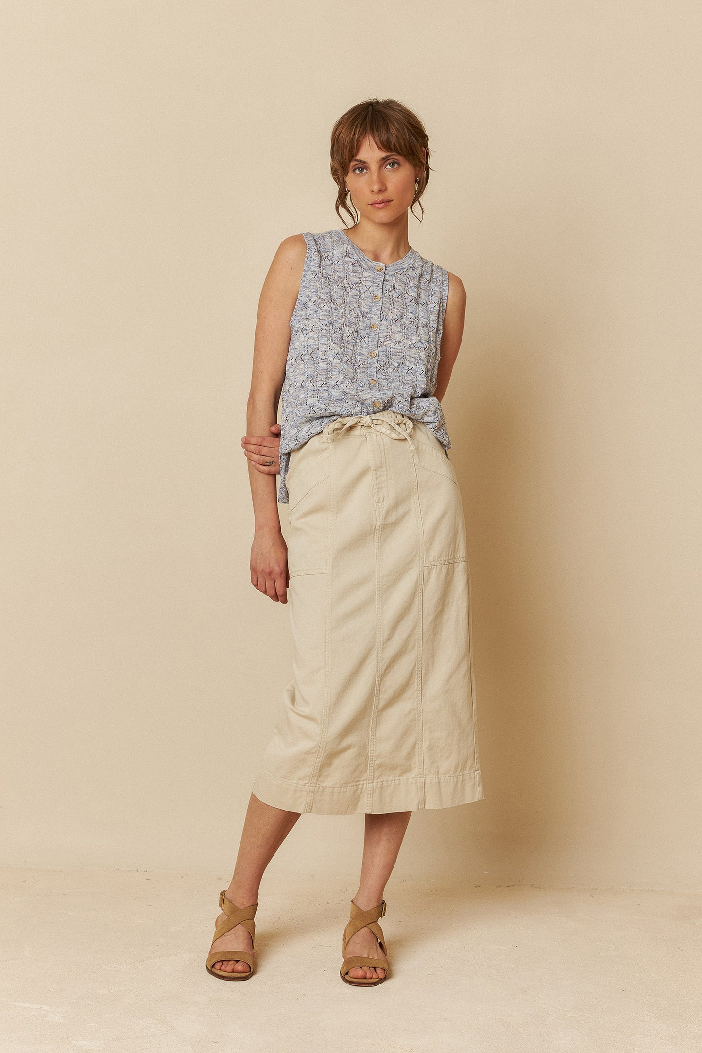 GILET EN MAILLE POINTELLE