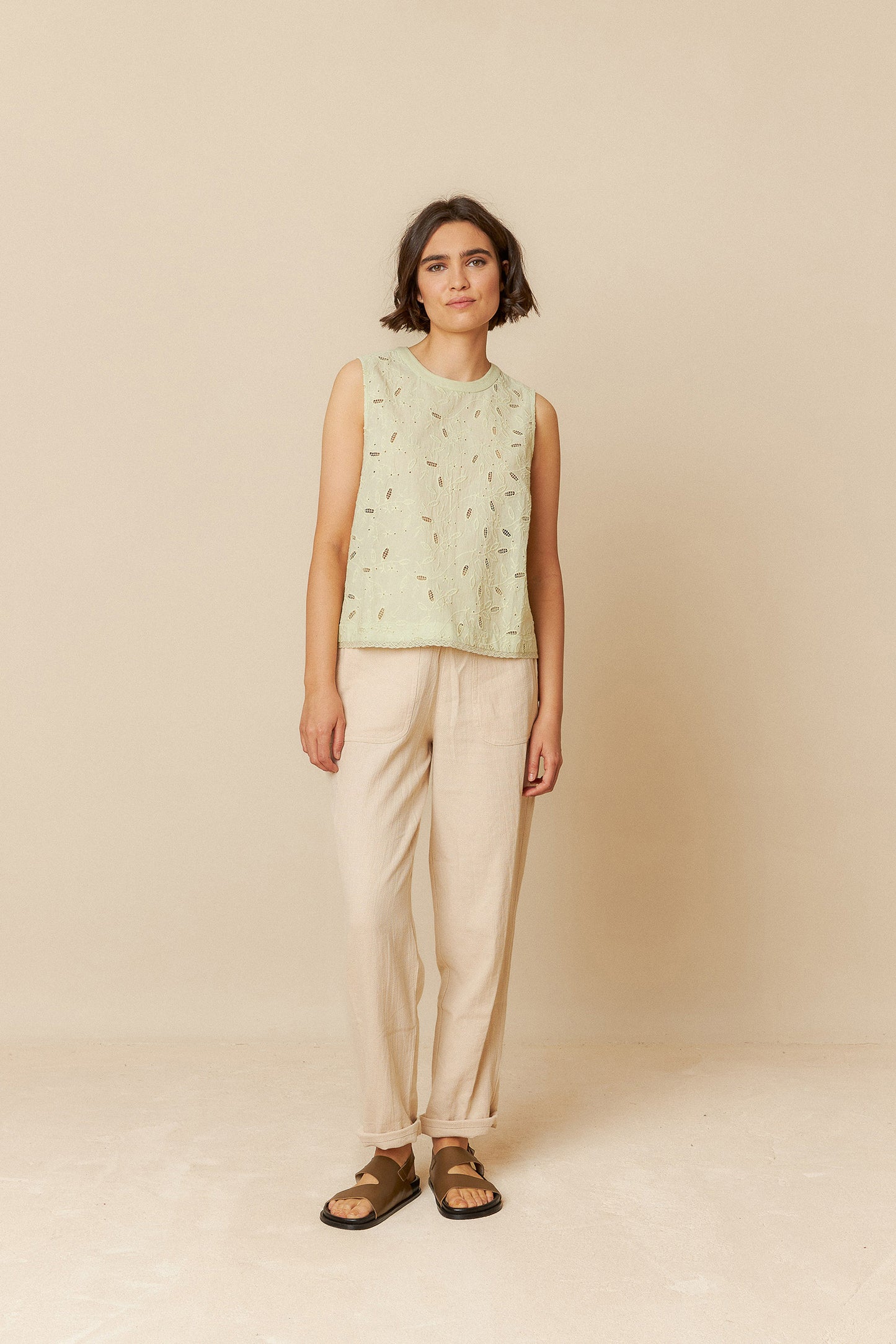CAMISETA COMBINADA PUNTILLA
