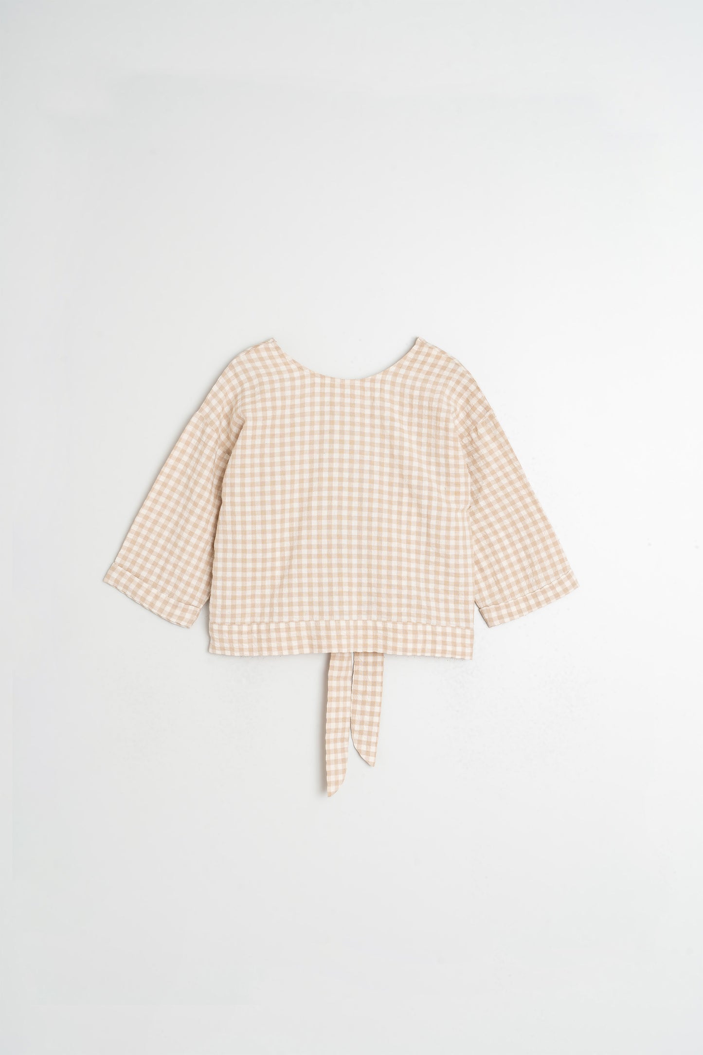 MULTIPOSITION-TIE CROP SHIRT