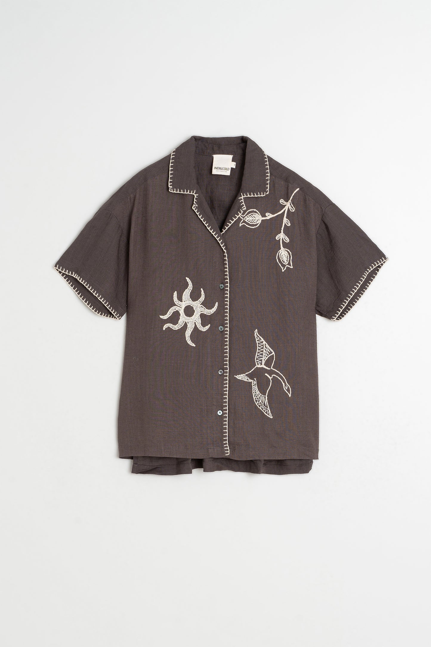CHEMISE BRODERIES NATURE