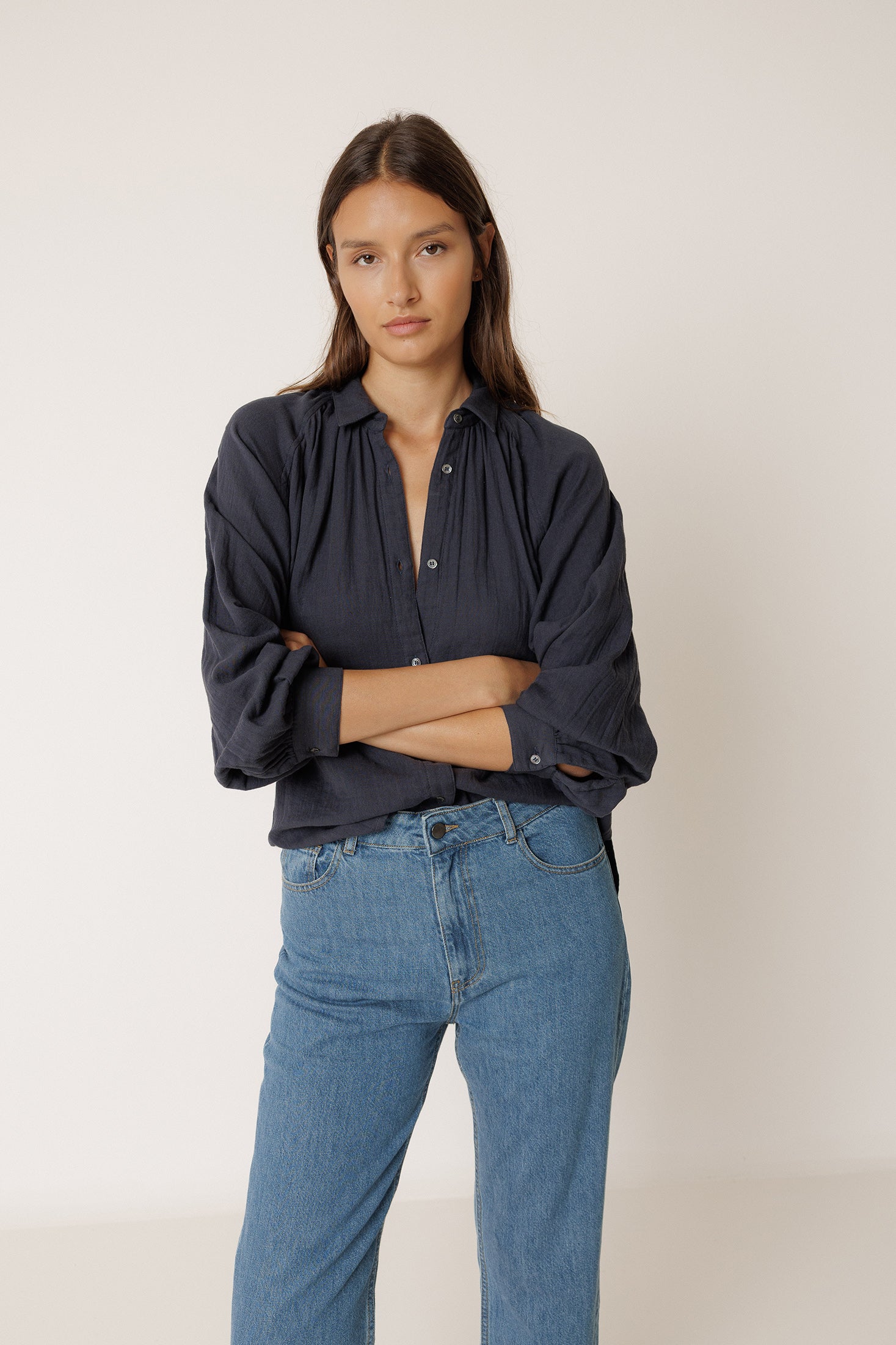 DOUBLE-GAUZE SHIRT | INDI&COLD