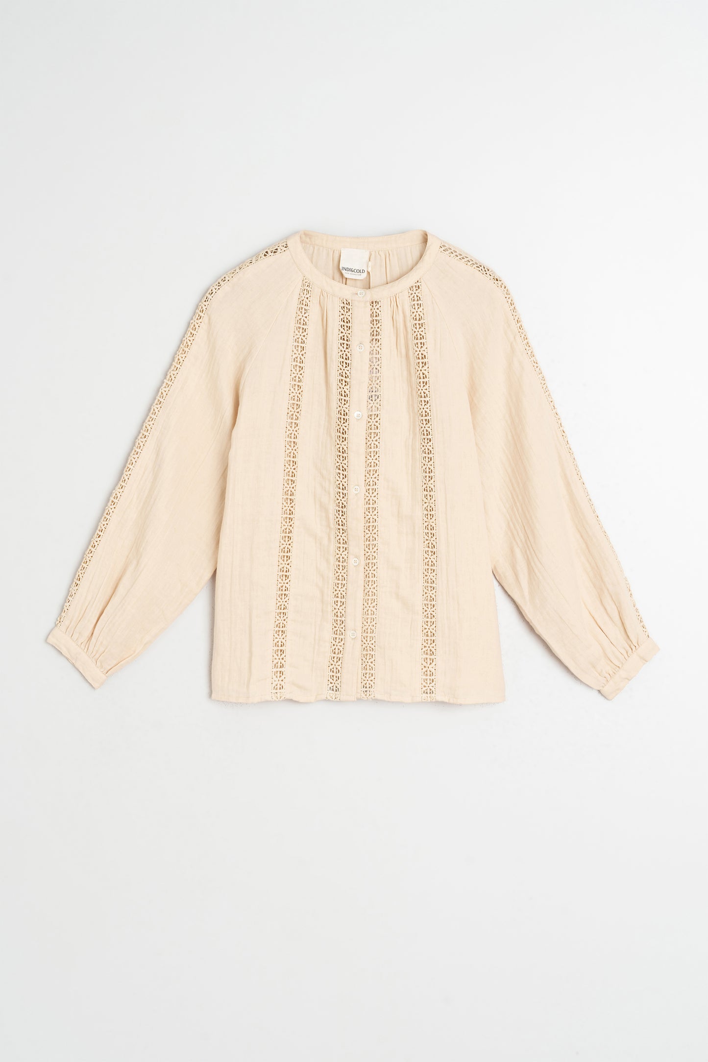 DOUBLE-GAUZE LACE SHIRT