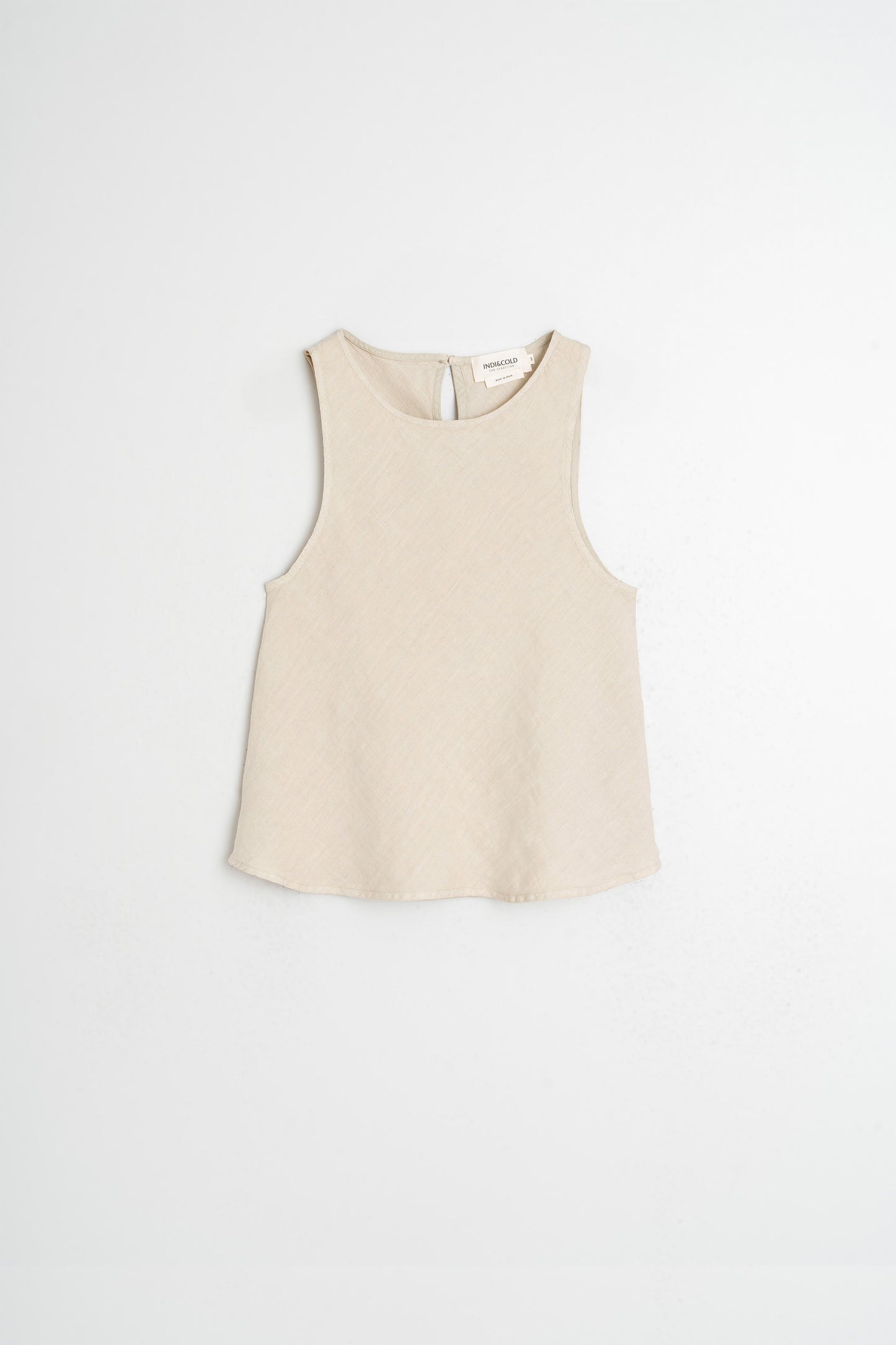 SHORT LINEN TOP
