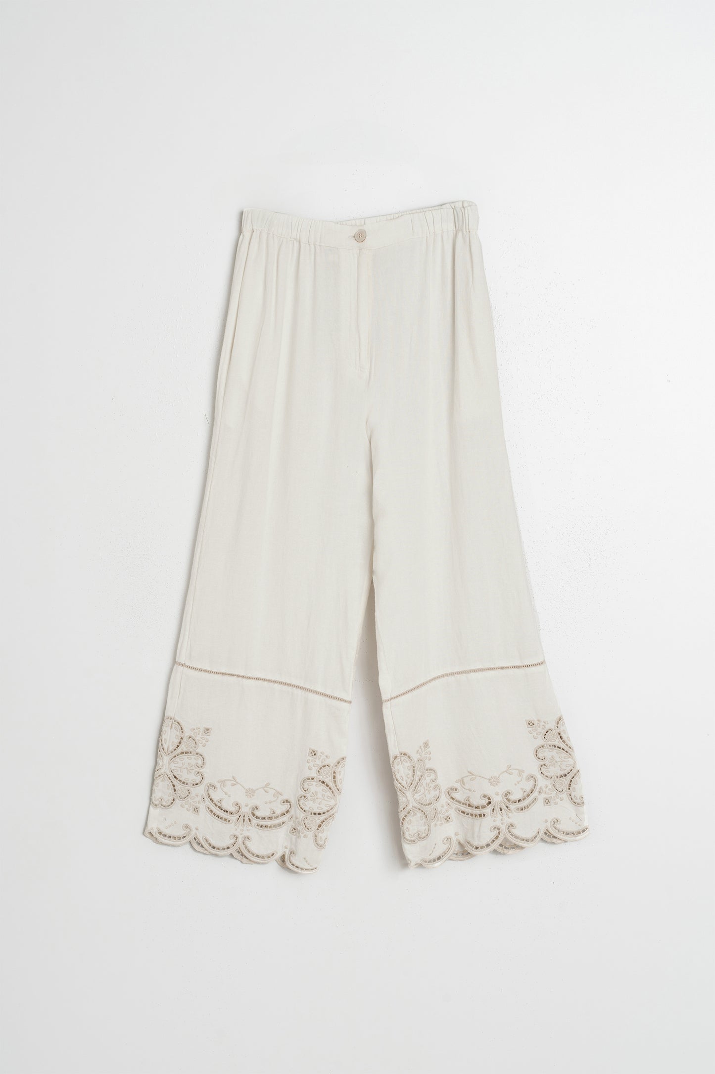 PANTALON BAJO BORDADO