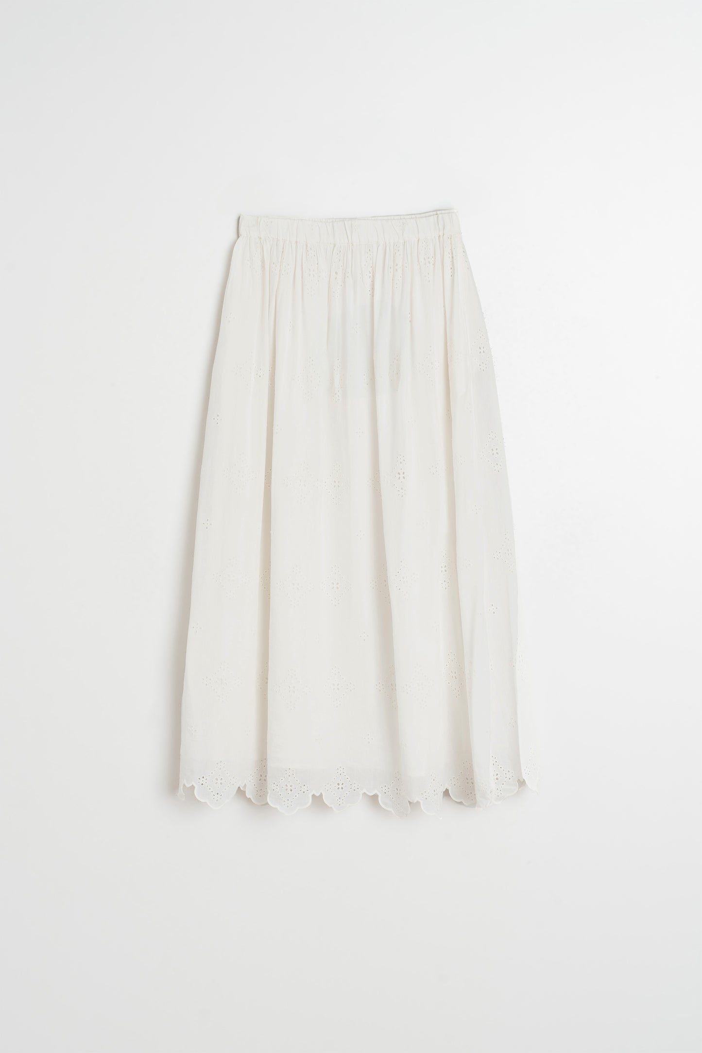 FALDA MIDI BORDADA