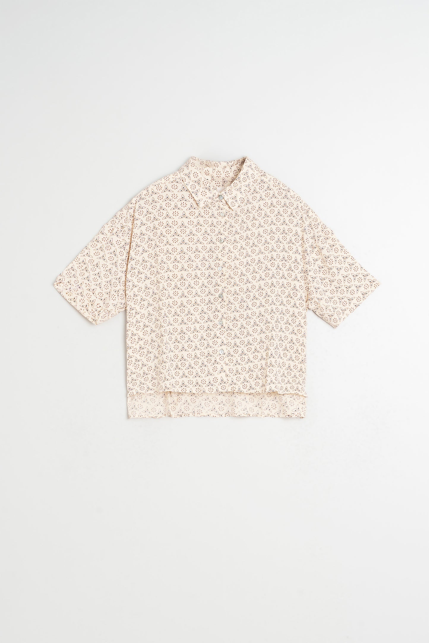 OVERSIZE BLOCK-PRINT SHIRT