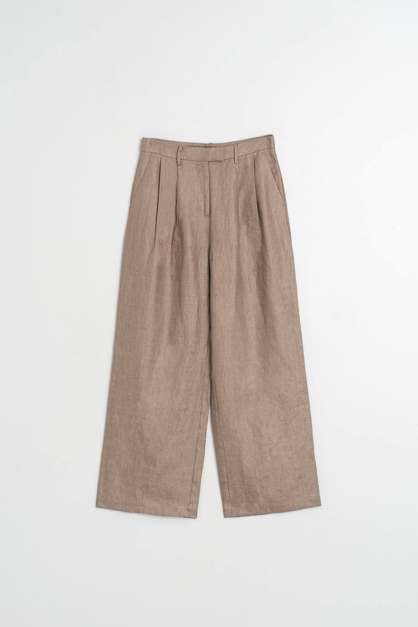 PLEATED LINEN PANT