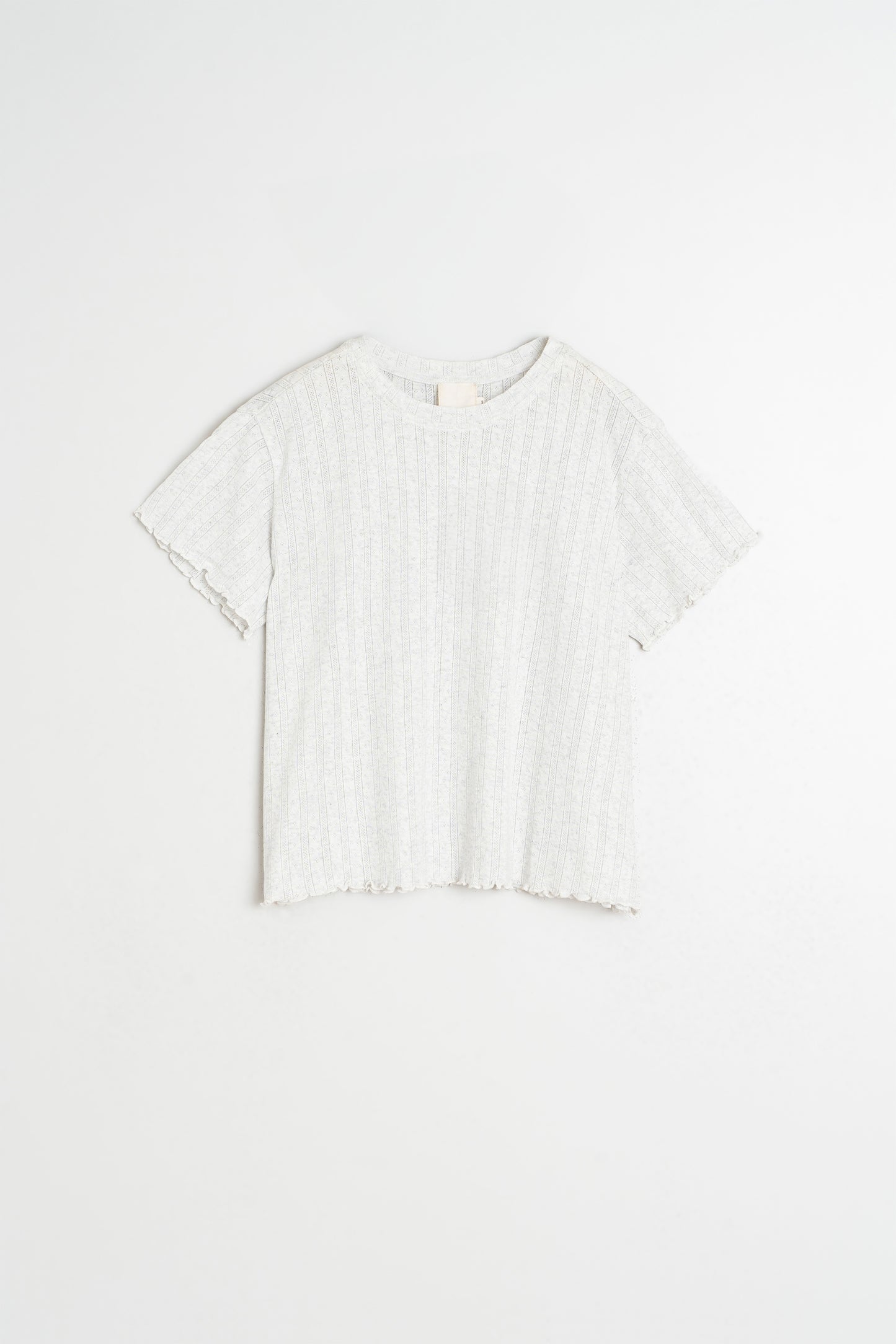 CROPPED RIB SHIRT