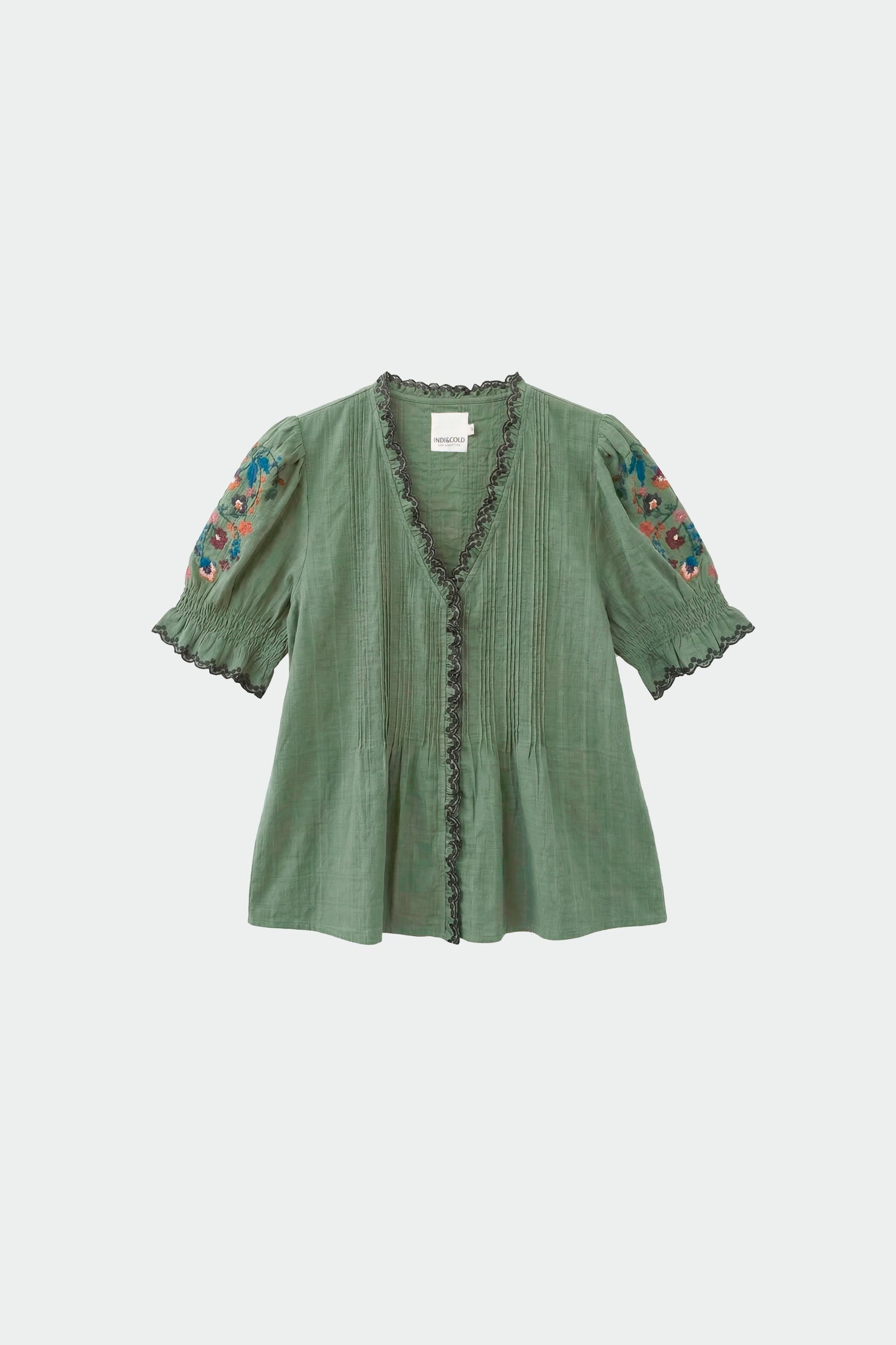 CAMISA BORDADOS PUNTO DE CRUZ