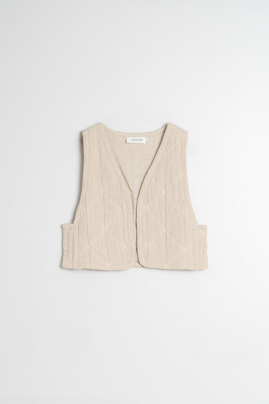 GILET JAQUARD COTON 1