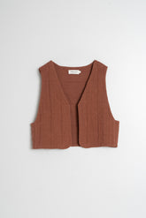 GILET JAQUARD COTON
