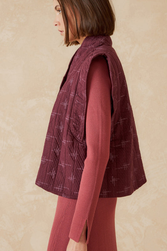JACQUARD QUILTED VEST 5
