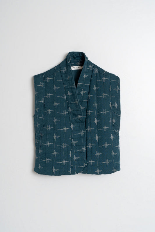 JACQUARD QUILTED VEST 1