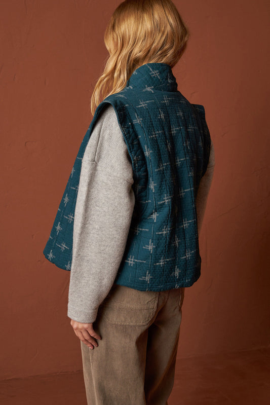 JACQUARD QUILTED VEST 3