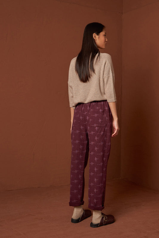 QUILTED JACQUARD PANTS 4