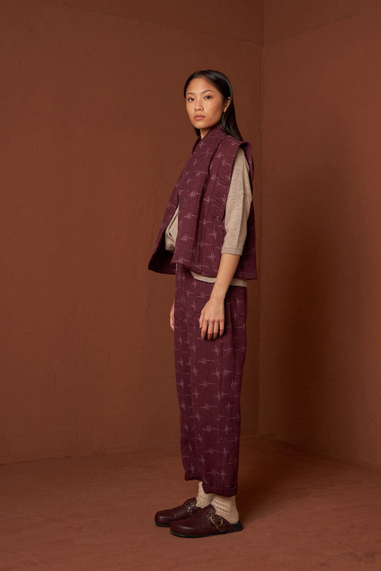 QUILTED JACQUARD PANTS 5