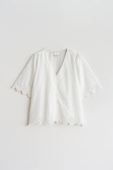 CHEMISE BRODÉE À DÉCOUPES