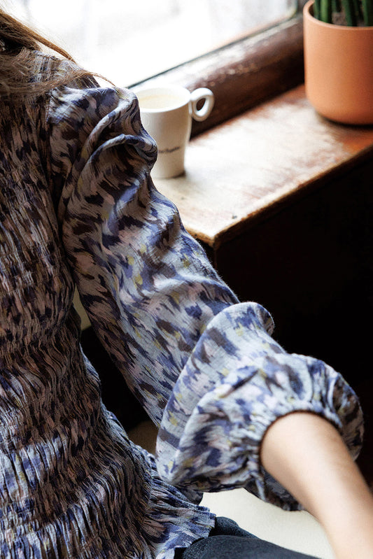 ELASTIC-WAIST BLOUSE 5