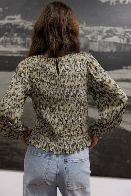 ELASTIC-WAIST BLOUSE 4
