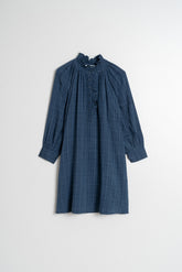 ROBE À COL VOLANTÉ