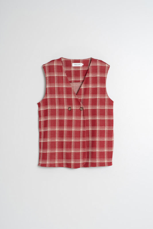 GILET EN MAILLE POINT DE ROME 1