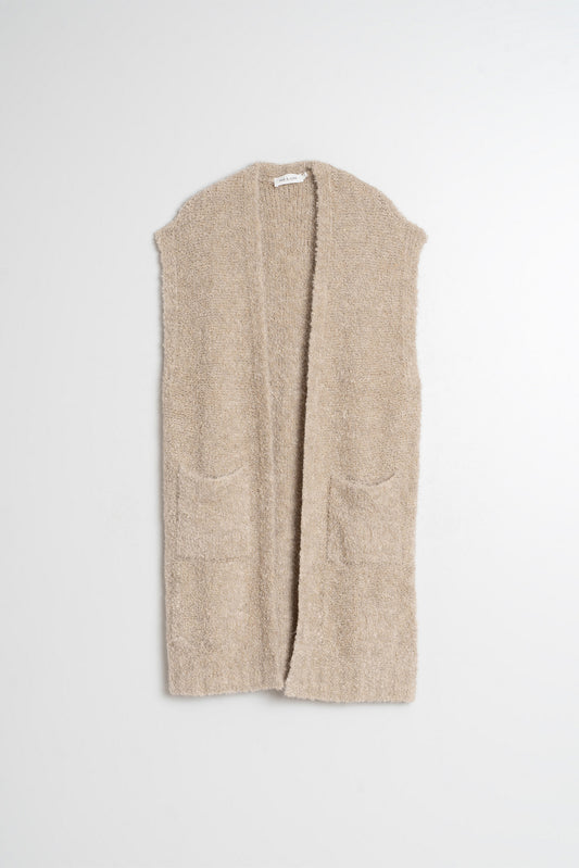 GILET MAXI EN MAILLE 1