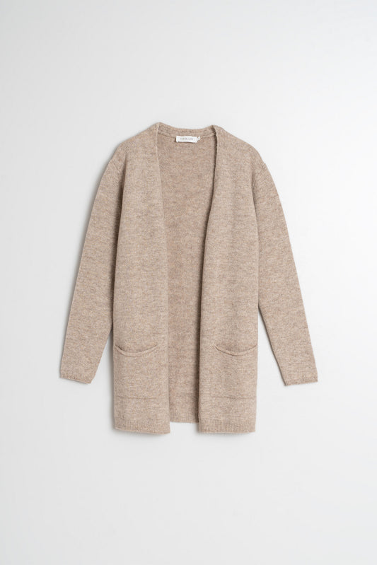 VESTE EN MAILLE MÉLANGÉE 1