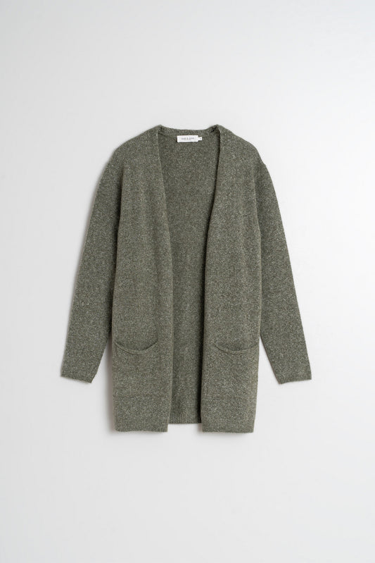 VESTE EN MAILLE MÉLANGÉE 1