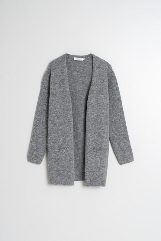 VESTE EN MAILLE MÉLANGÉE 1