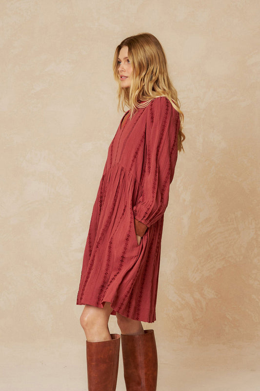 ROBE COURTE JAQUARD 5