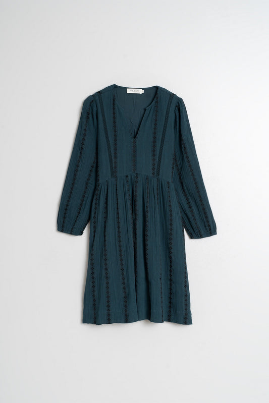 ROBE COURTE JAQUARD 1