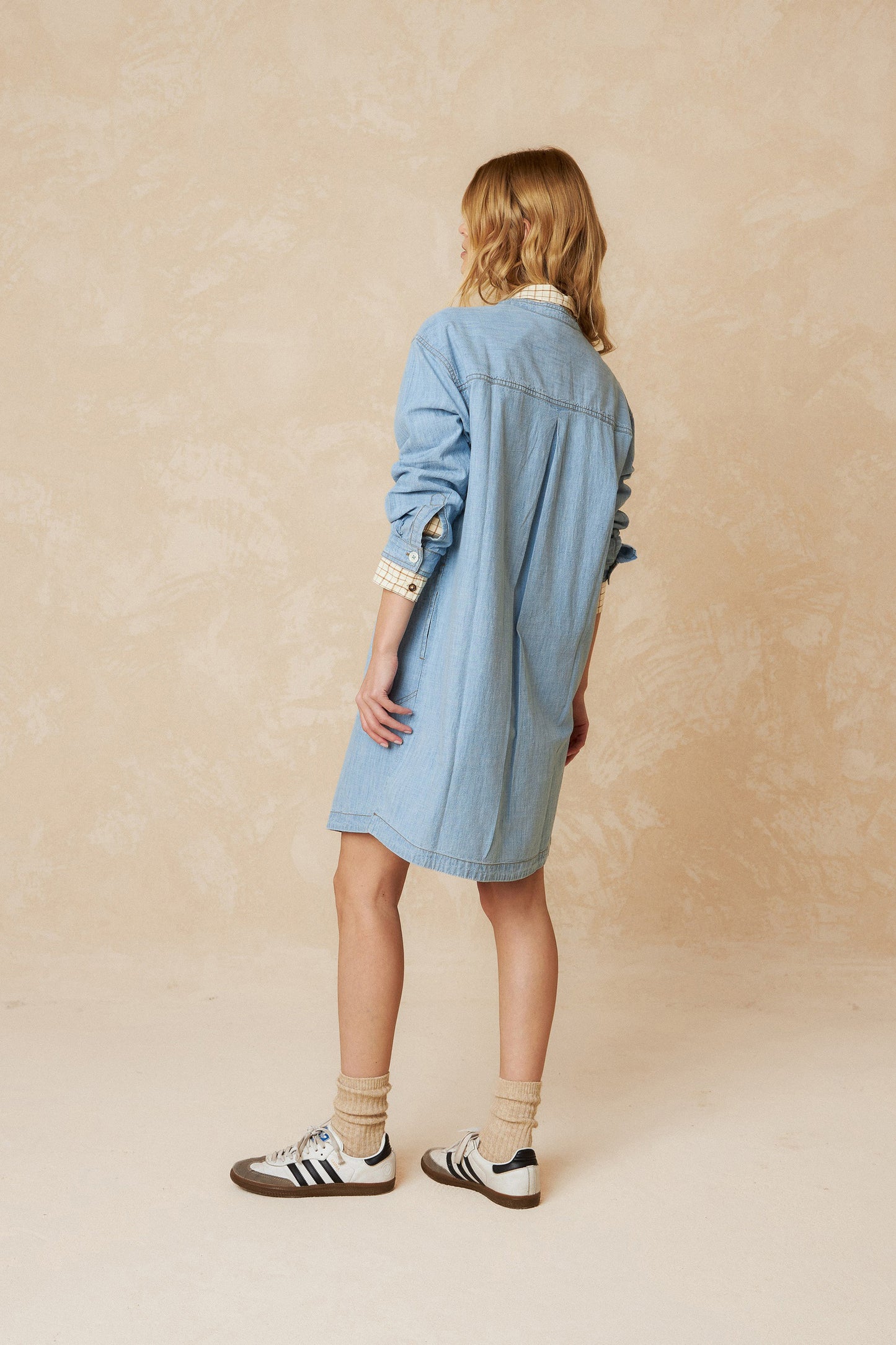 VESTIDO RECTO LAVADO
