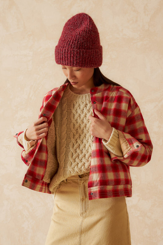 VESTE À CARREAUX 2