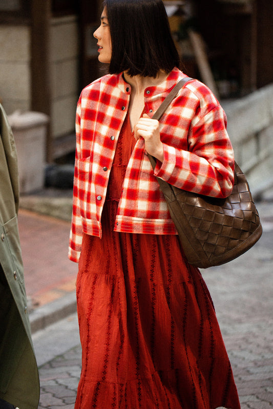 VESTE À CARREAUX 5
