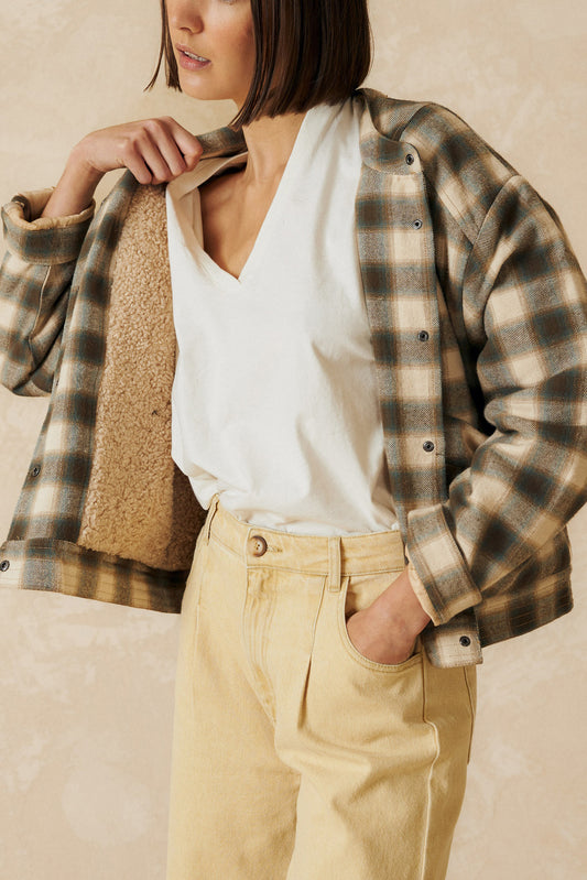 VESTE À CARREAUX 2