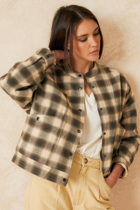 VESTE À CARREAUX 4