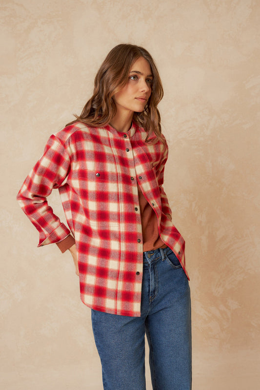 SOBRECAMISA ALGODÓN CUADROS 5