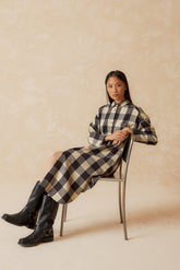 VICHY CHECK SHIRT DRESS