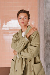 VESTE OVERSIZE À COL SMOKING