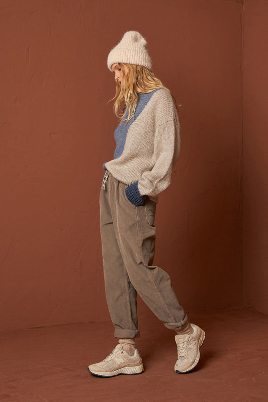 PANTALON EN MICRO VELOURS ANE 2