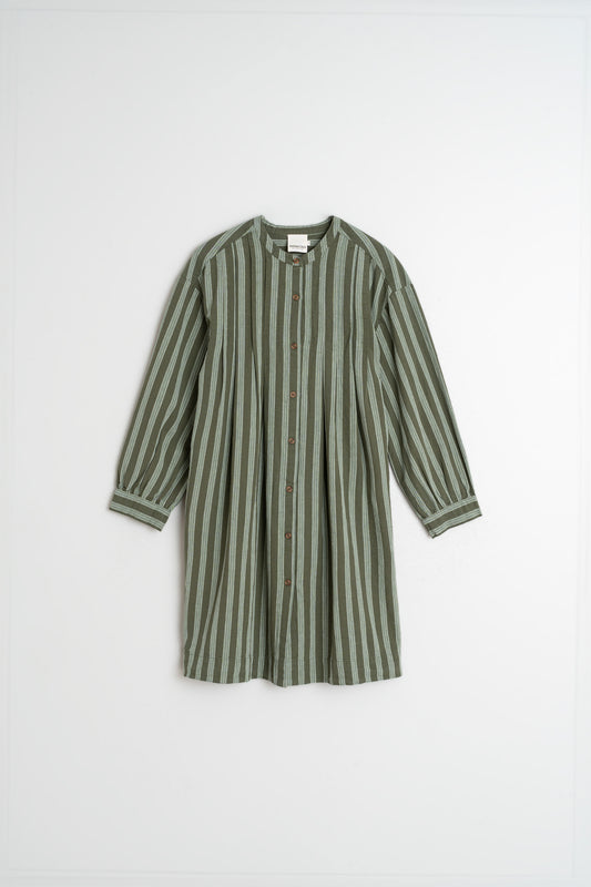 VESTIDO ALGODÓN PLIEGUES