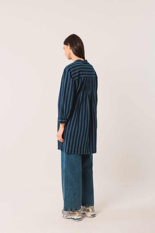VESTIDO ALGODÓN PLIEGUES