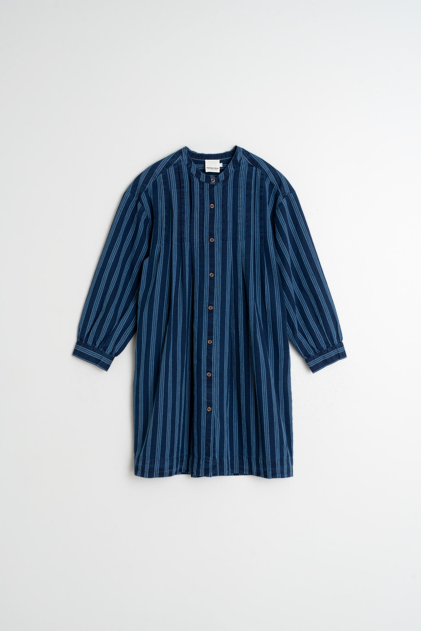 PLEATED COTTON DRESS