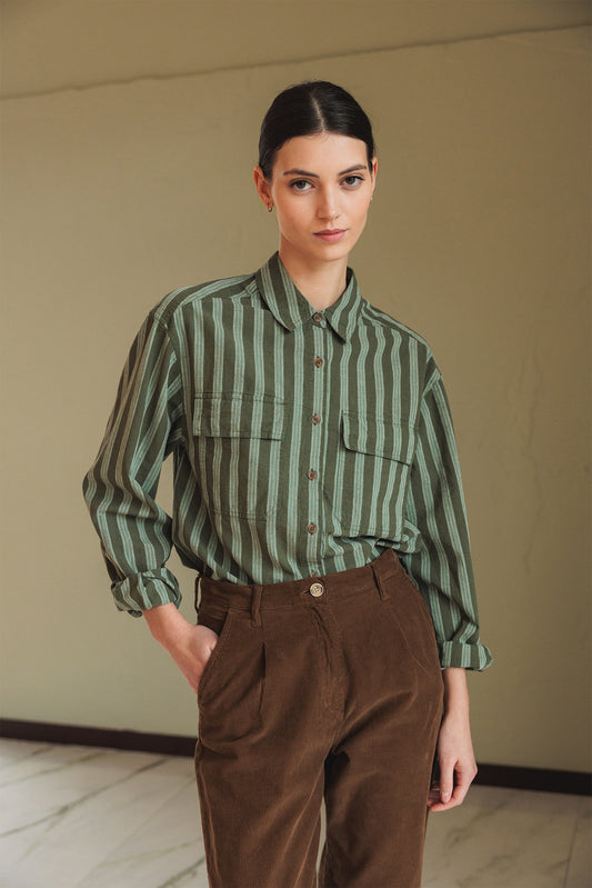 CHEMISE STRIPES EN COTON