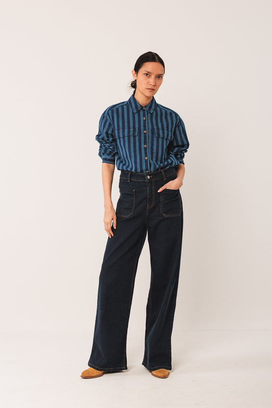 STRIPED COTTON SHIRT 1