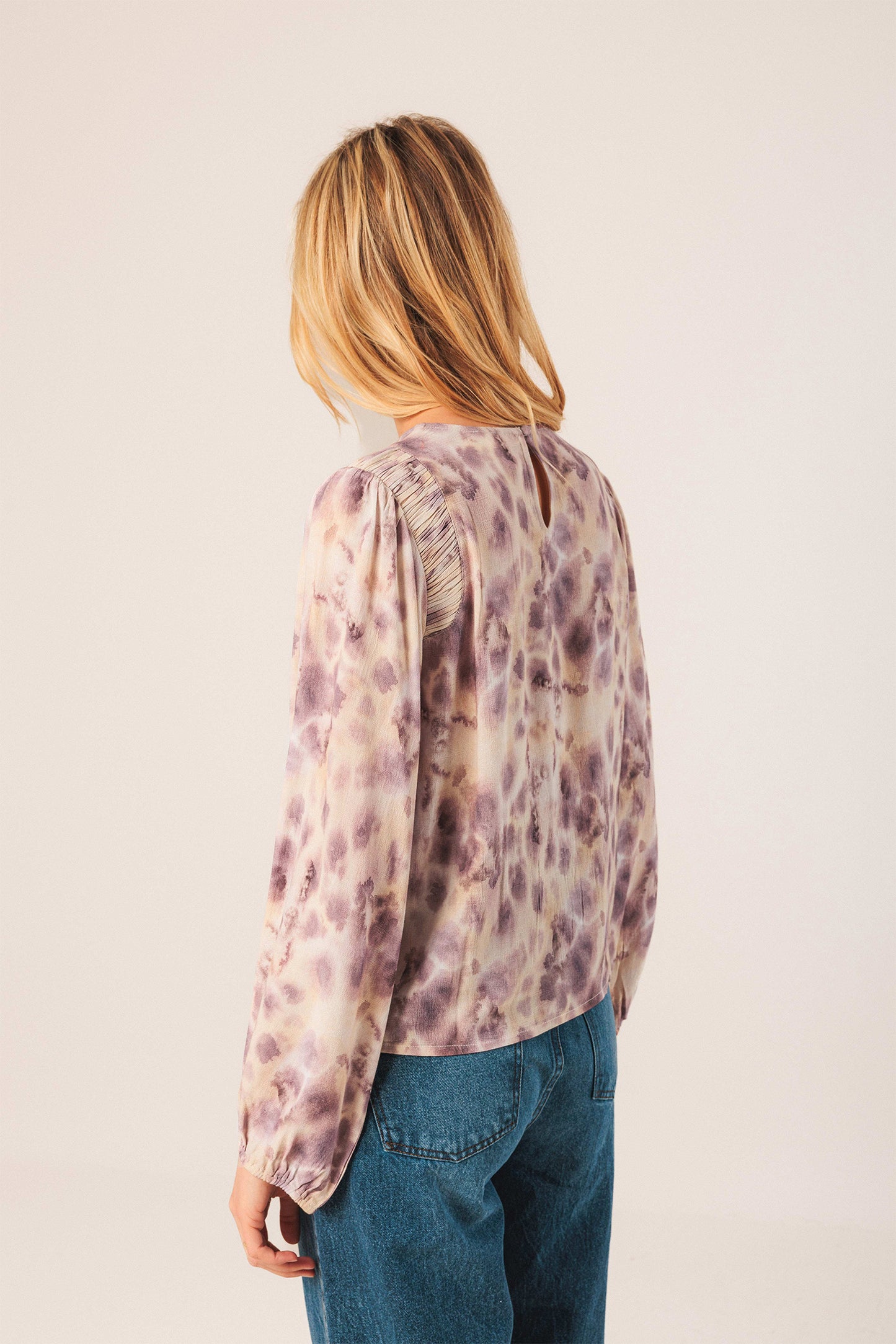 BLOUSE ÉLASTIQUÉE AQUARELLE