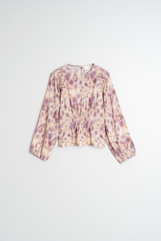 [CL] ELASTIC WATERCOLOR BLOUSE