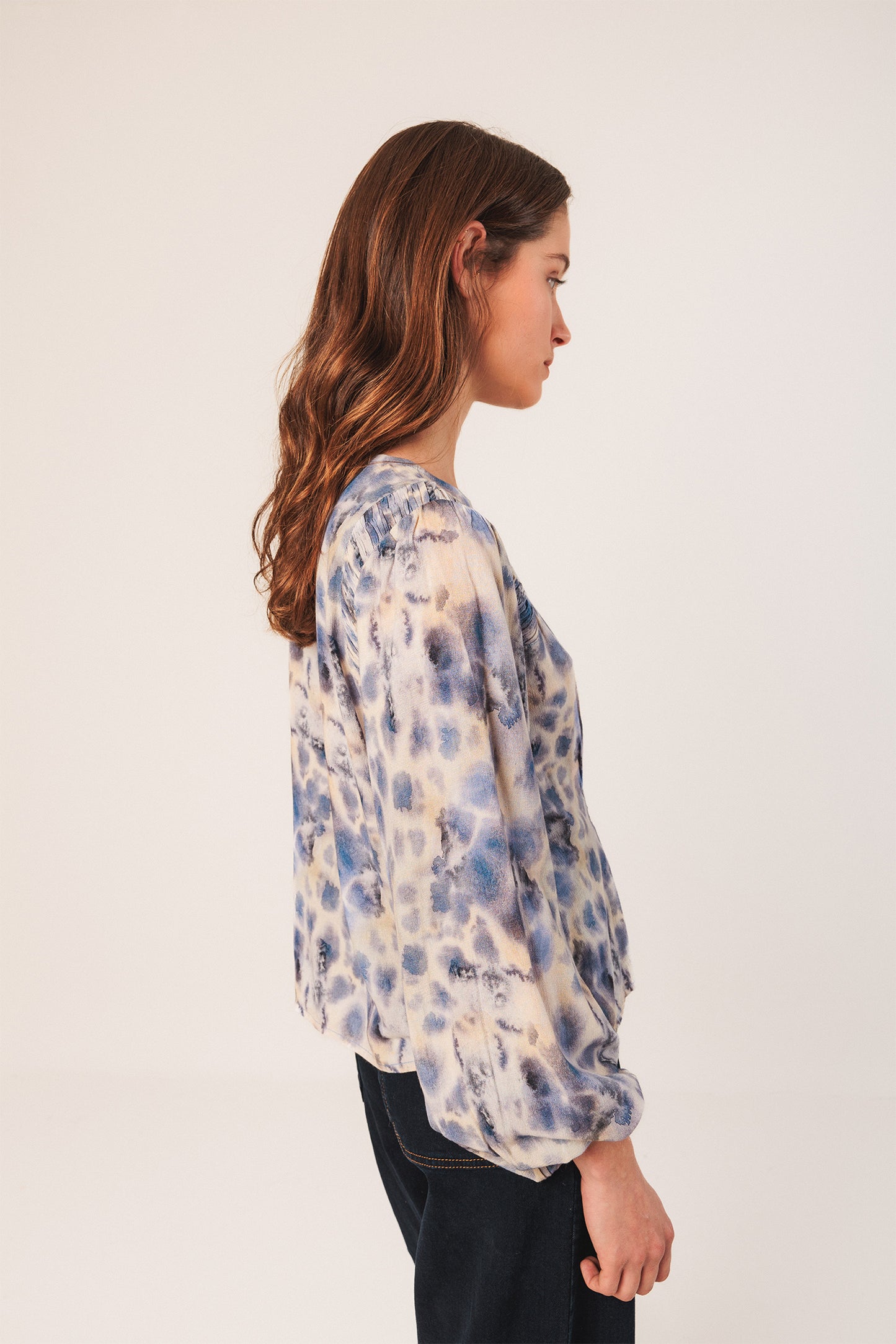 BLOUSE ÉLASTIQUÉE AQUARELLE