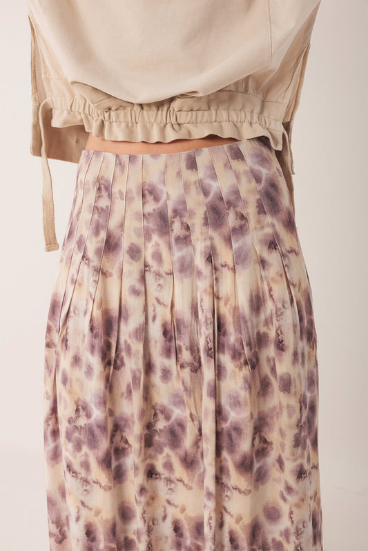 FALDA MIDI ACUARELA